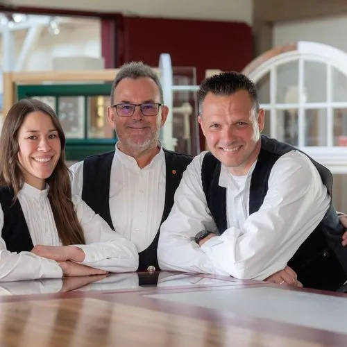 Stefanie Kramp, Guido Kramp und Maik Ebert (v. l. n. r.) sind Geschäftsführer in der Firma Kramp & Kramp GmbH + Co. KG.